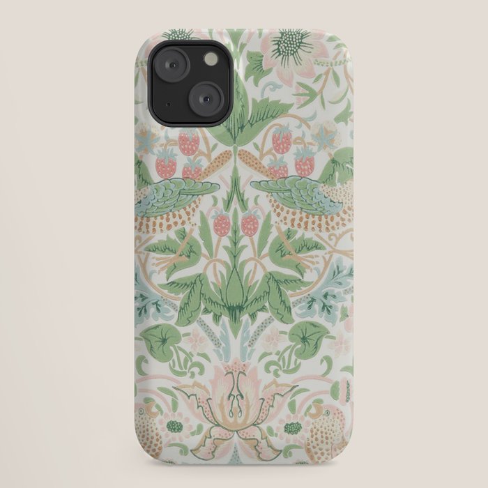 William Morris Strawberry Thief Cochineal Willow iPhone Case Gallery Image 18
