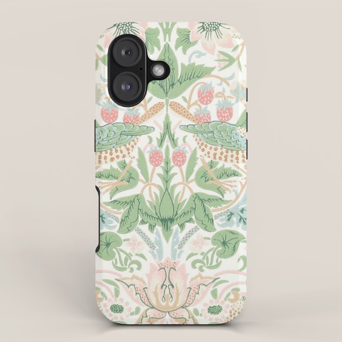 William Morris Strawberry Thief Cochineal Willow iPhone Case Gallery Image 1