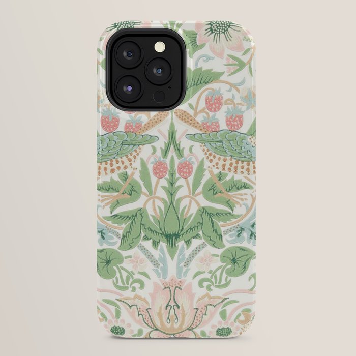 William Morris Strawberry Thief Cochineal Willow iPhone Case Gallery Image 32