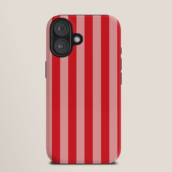 Bold Vertical Stripes Pattern (red/pink) iPhone Case Gallery Image 9