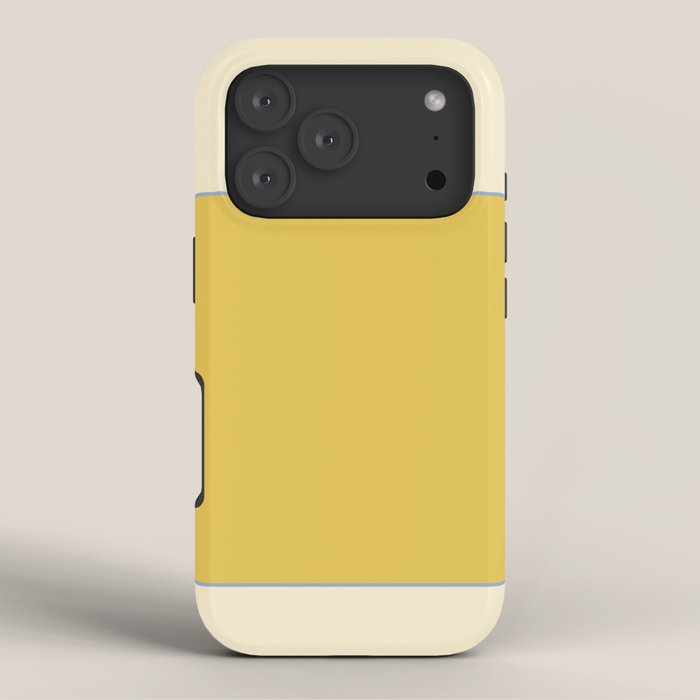 Sunshine Yellow Color Block Warm Vintage iPhone Case Gallery Image 3