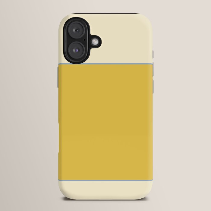 Sunshine Yellow Color Block Warm Vintage iPhone Case Gallery Image 14