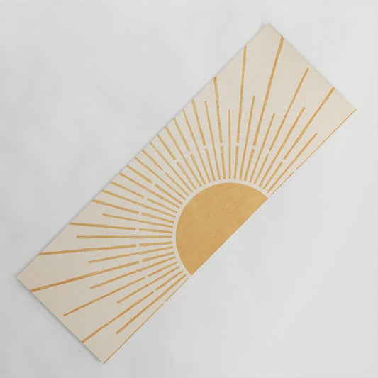 Boho Sun no. 5 Yellow Yoga Mat Gallery Image 1