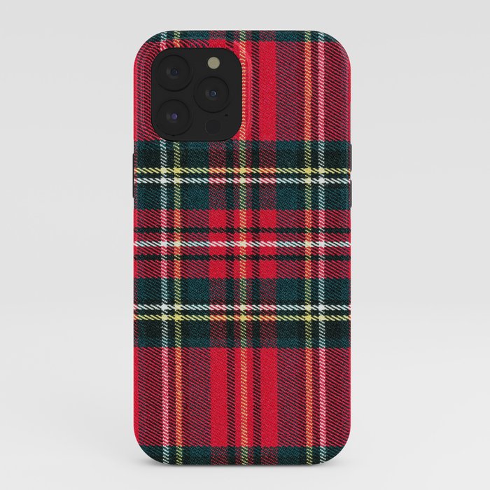 Black Red Tartan Plaid Scottish Pattern iPhone Case Gallery Image 40