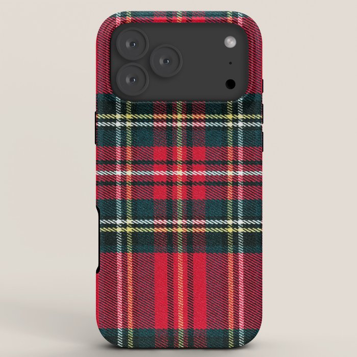 Black Red Tartan Plaid Scottish Pattern iPhone Case Gallery Image 8
