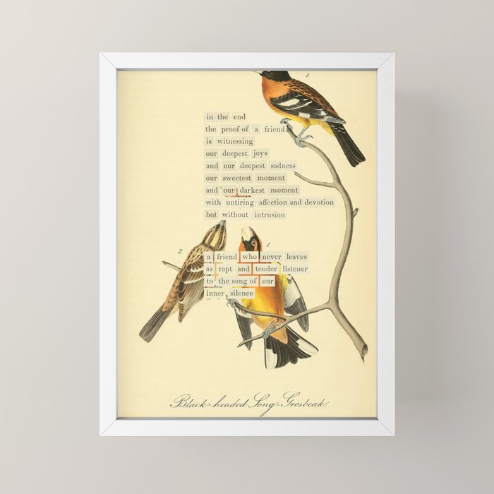 Bird Divinations: Black-headed Song-grosbeak (about: almanacofbirds.org) Mini Art Print Gallery Image 4