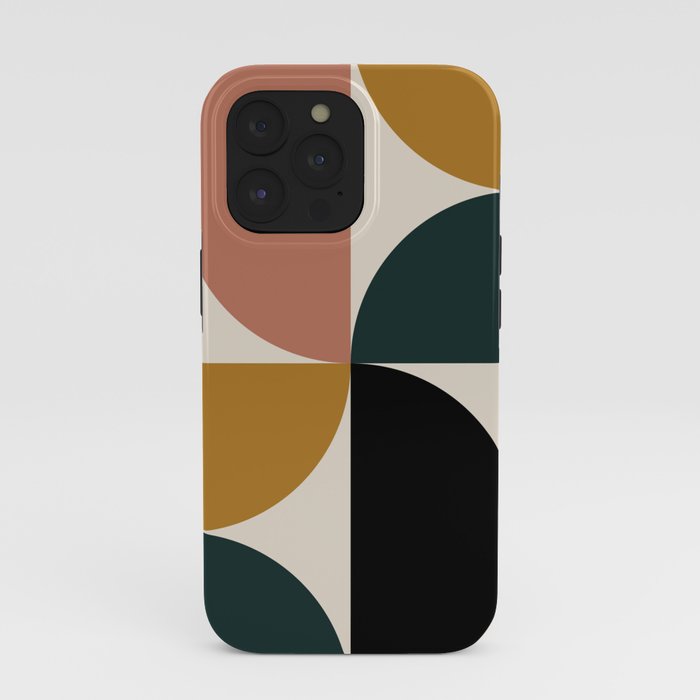 Bauhaus Mid Century Modern Geometric I iPhone Case Gallery Image 39