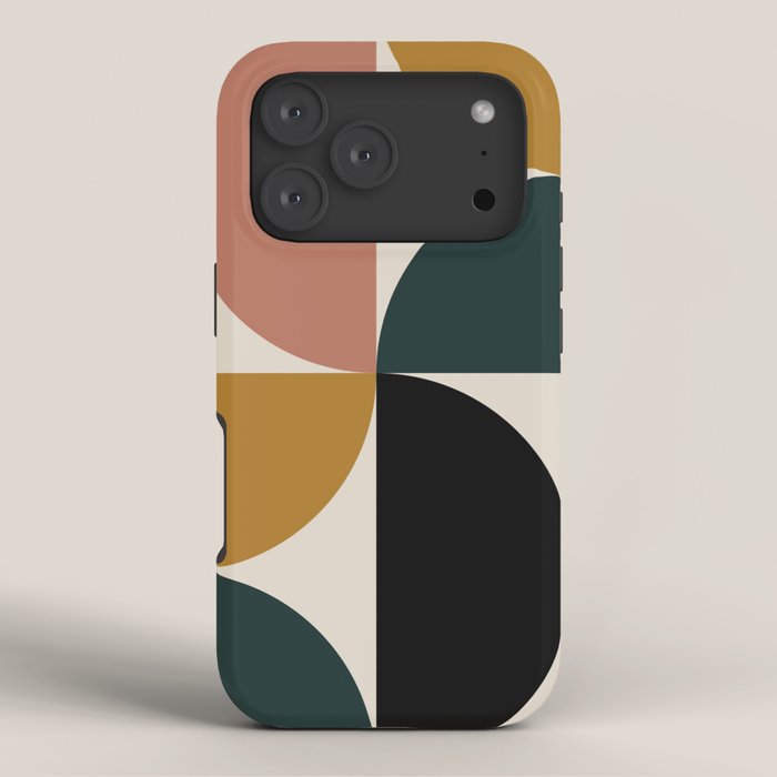 Bauhaus Mid Century Modern Geometric I iPhone Case Gallery Image 3
