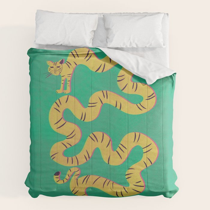 Playful Twisting Tiger Comforter Gallery Image 7