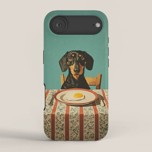 Dachshund Waiting For Breakfast iPhone Case Gallery Image 2