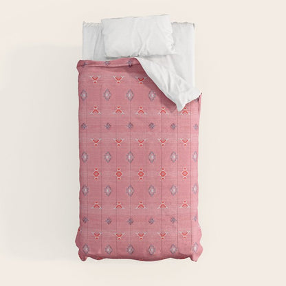 Lovely Pink Oriental Traditional Moroccan Handmade Printable Style Comforter Gallery Image 9