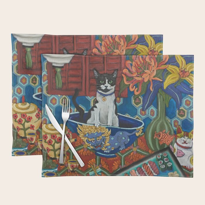 Beckoning Cat Placemat Gallery Image 1