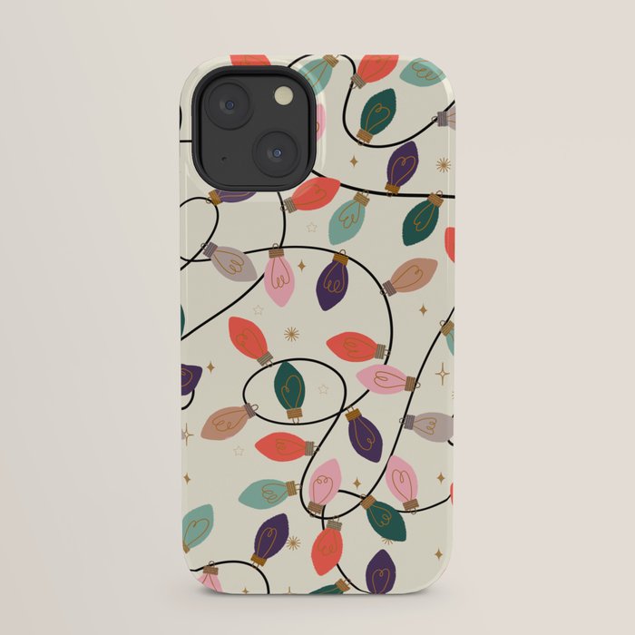 Whimsical Festive String Lights Seamless Pattern iPhone Case Gallery Image 29