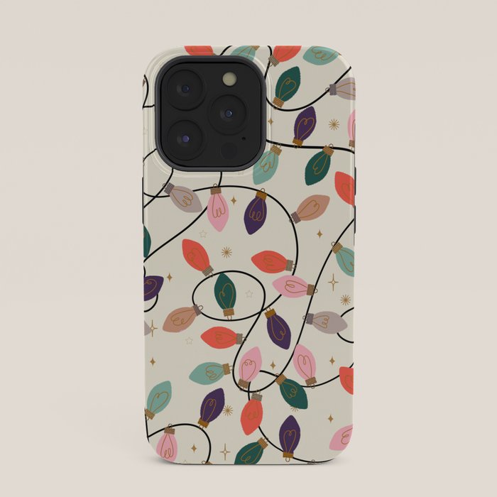 Whimsical Festive String Lights Seamless Pattern iPhone Case Gallery Image 35