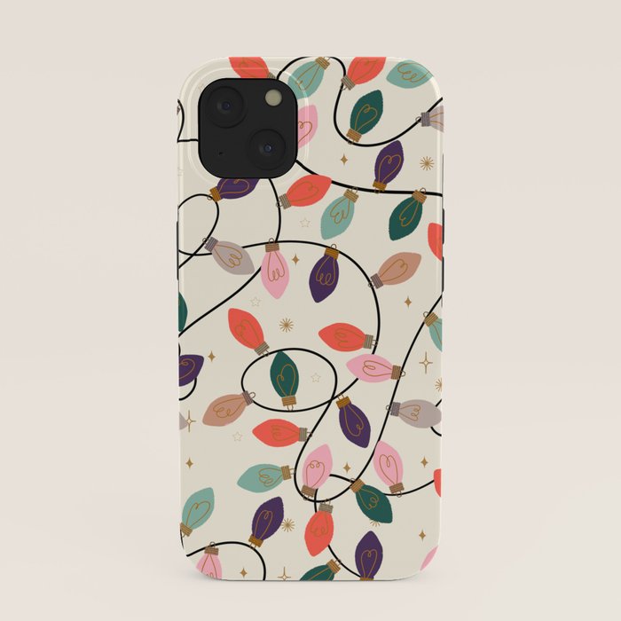 Whimsical Festive String Lights Seamless Pattern iPhone Case Gallery Image 37