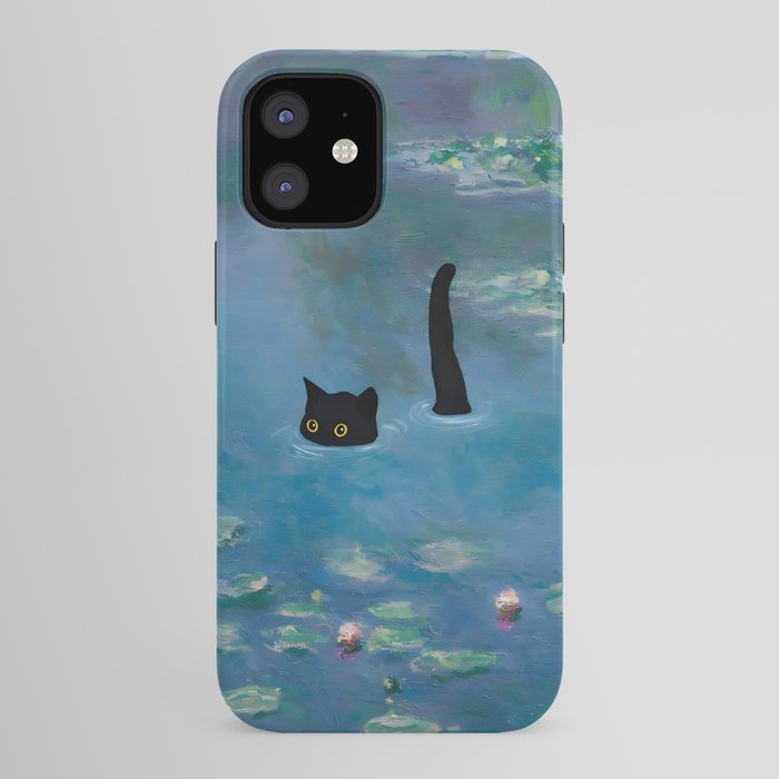 Cat Monet Waterlily iPhone Case Gallery Image 41