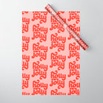 Holly Jolly Pattern Wrapping Paper Gallery Image 1