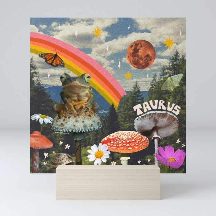 Taurus Collage Mini Art Print Gallery Image 5