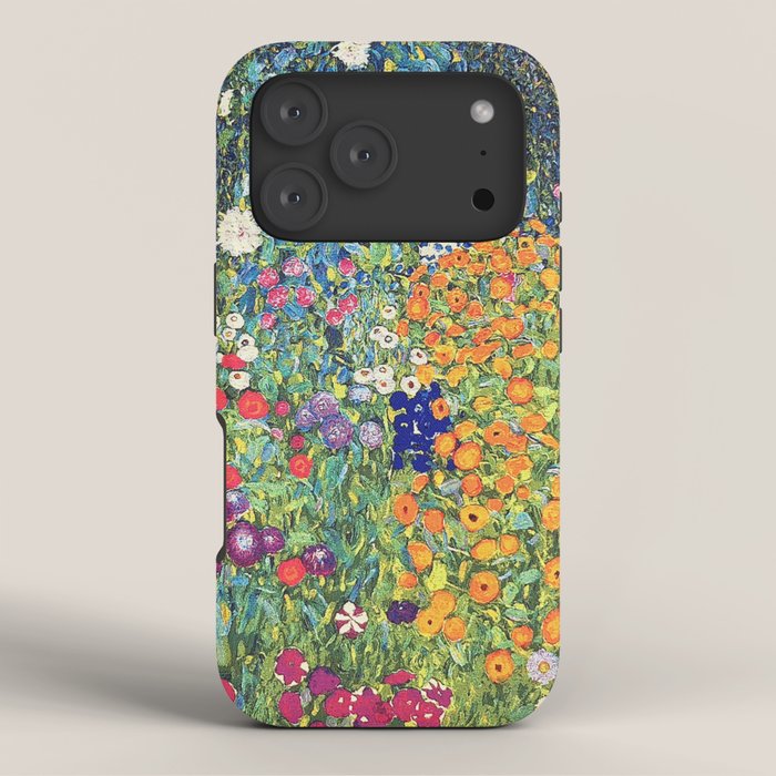 Gustav Klimt Flower Garden 2 iPhone Case Gallery Image 3