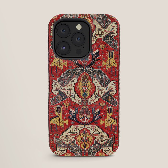 Dragon Sumakh Antique East Caucasus Kuba Rug Print iPhone Case Gallery Image 27