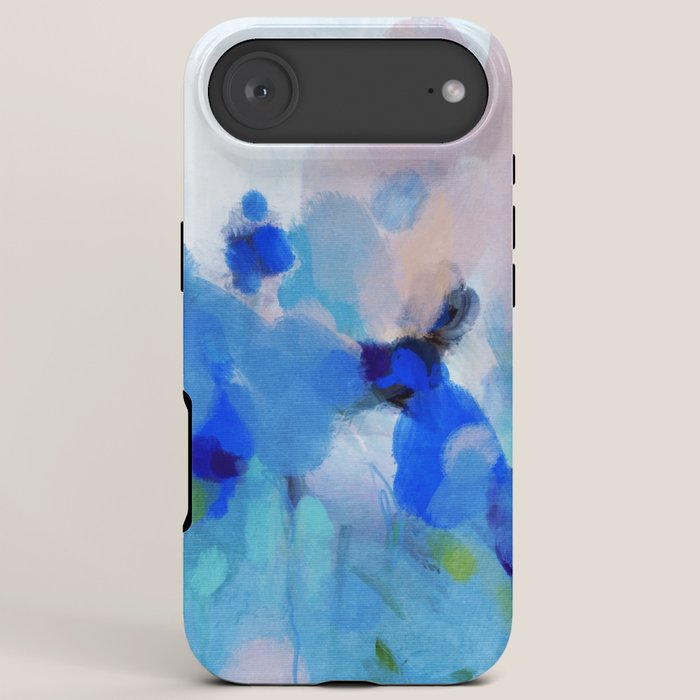 blue summer lilies garden iPhone Case Gallery Image 6
