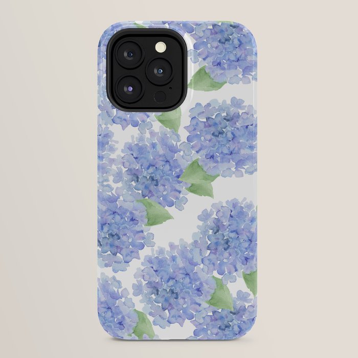Elegant lavender lilac watercolor hydrangea floral iPhone Case Gallery Image 32