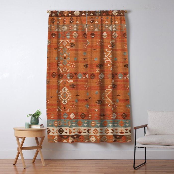 Heritage Traditional Moroccann Rug Design Window Curtain Gallery Image 5