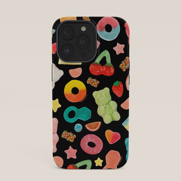 Candy Print in Black iPhone Case Gallery Image 35