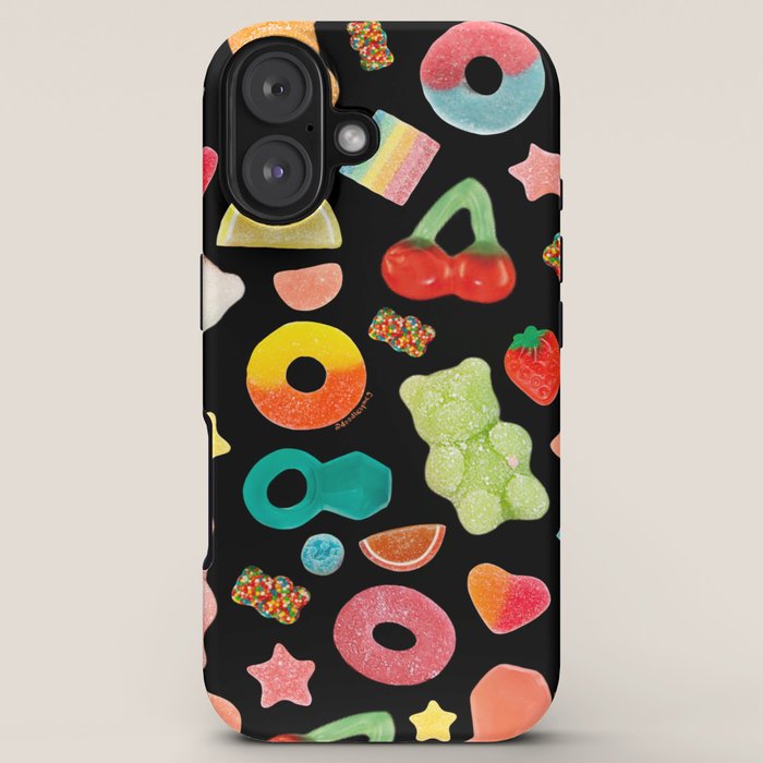 Candy Print in Black iPhone Case Gallery Image 5