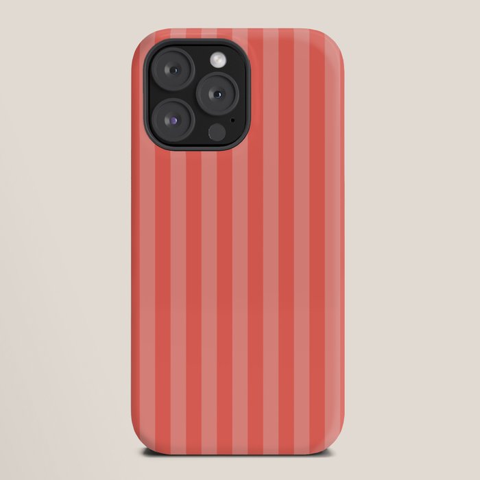 Coral Pink Thin Vertical Stripes iPhone Case Gallery Image 20