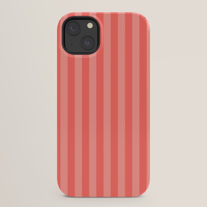 Coral Pink Thin Vertical Stripes iPhone Case Gallery Image 22