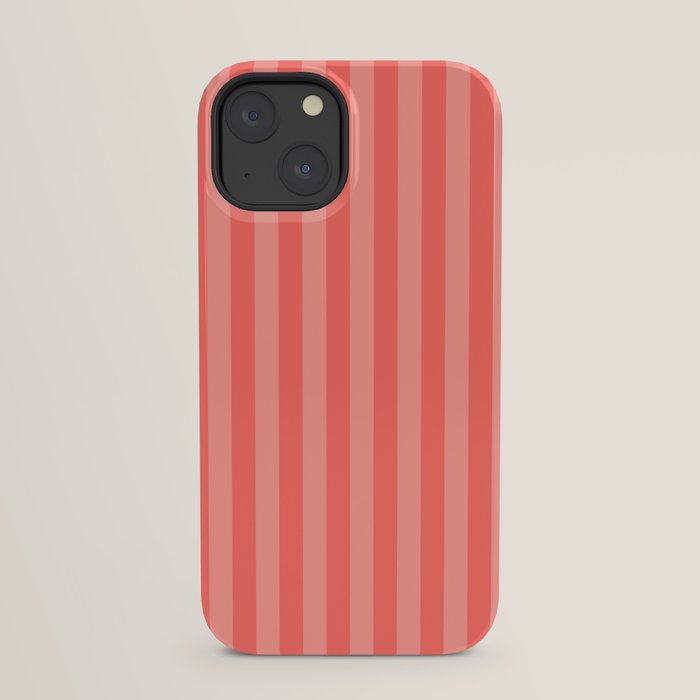 Coral Pink Thin Vertical Stripes iPhone Case Gallery Image 29