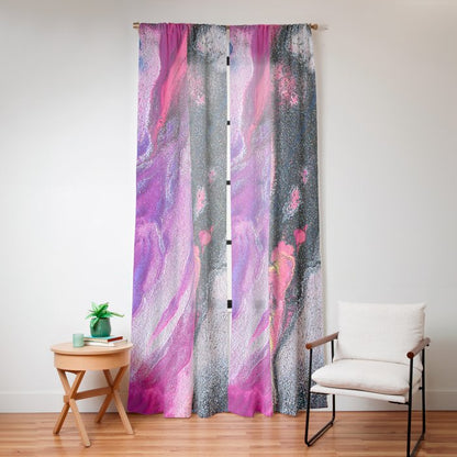 Bursting with Cosmic Joy Abstract Painting Window Curtain Gallery Image 12