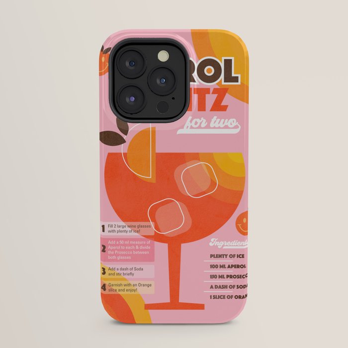 Retro Cocktail Nº1 Aperol Spritz iPhone Case Gallery Image 31