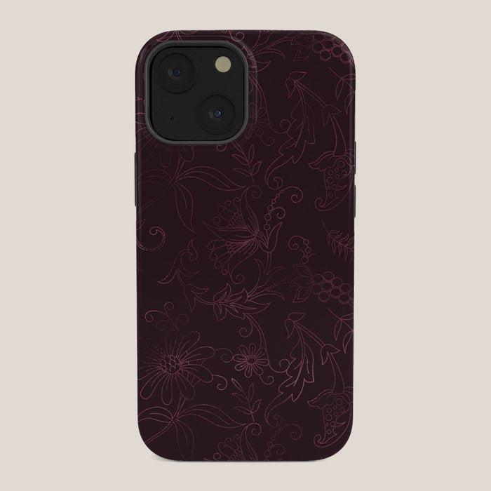 Agate Burgundy Pattern Design iPhone Case Gallery Image 34