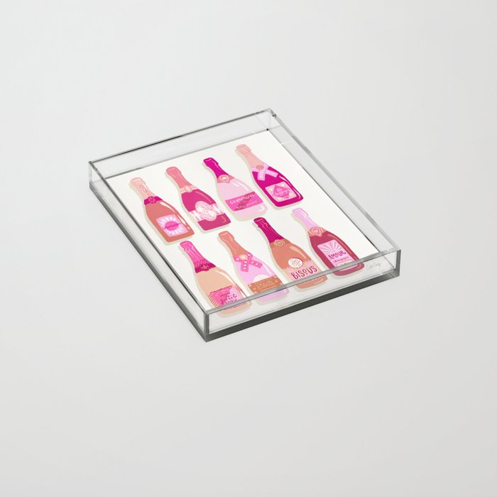 French Champagne Collection â Pink Acrylic Tray Gallery Image 2