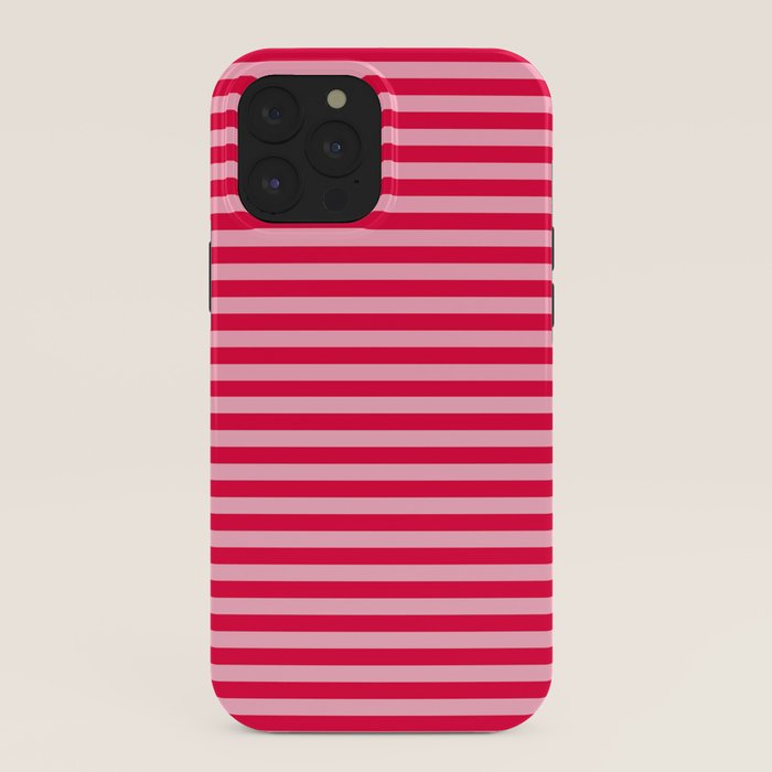 Retro, Beach, Colorful Stripes, Pink and Red iPhone Case Gallery Image 40