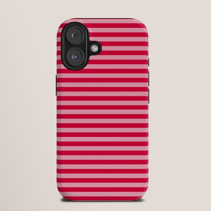 Retro, Beach, Colorful Stripes, Pink and Red iPhone Case Gallery Image 9
