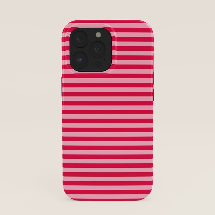 Retro, Beach, Colorful Stripes, Pink and Red iPhone Case Gallery Image 39