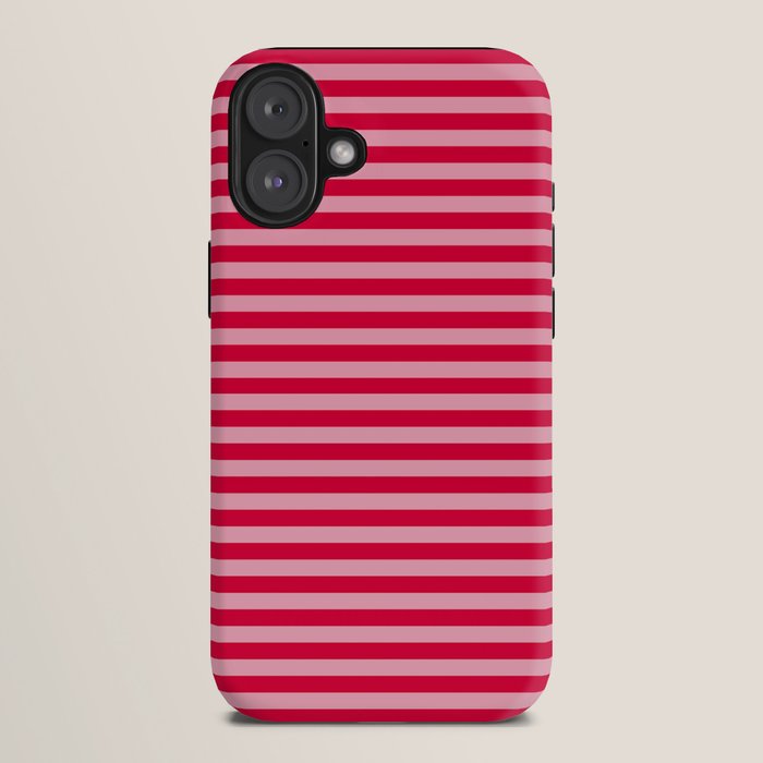 Retro, Beach, Colorful Stripes, Pink and Red iPhone Case Gallery Image 10