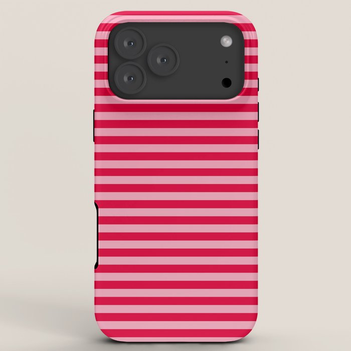 Retro, Beach, Colorful Stripes, Pink and Red iPhone Case Gallery Image 8