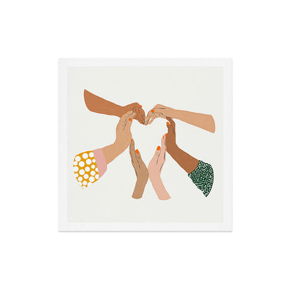 Indiscrimination | Anti-Racism Painting | Unity Illustration | Women Empowerment Growth Mindset Art Print Gallery Image 5