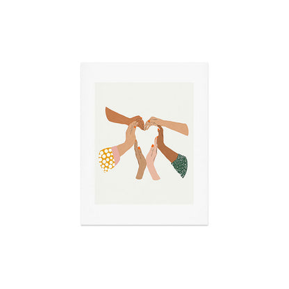 Indiscrimination | Anti-Racism Painting | Unity Illustration | Women Empowerment Growth Mindset Art Print Gallery Image 3