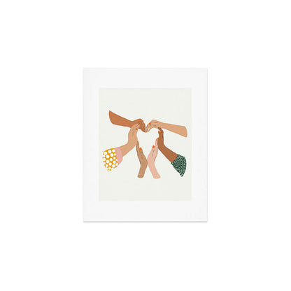 Indiscrimination | Anti-Racism Painting | Unity Illustration | Women Empowerment Growth Mindset Art Print Gallery Image 1