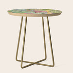 Black cat in the Garden Side Table Gallery Image 1