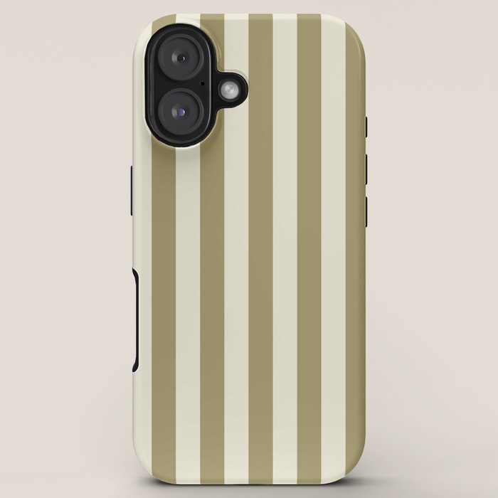 Olive Green Stripes iPhone Case Gallery Image 5