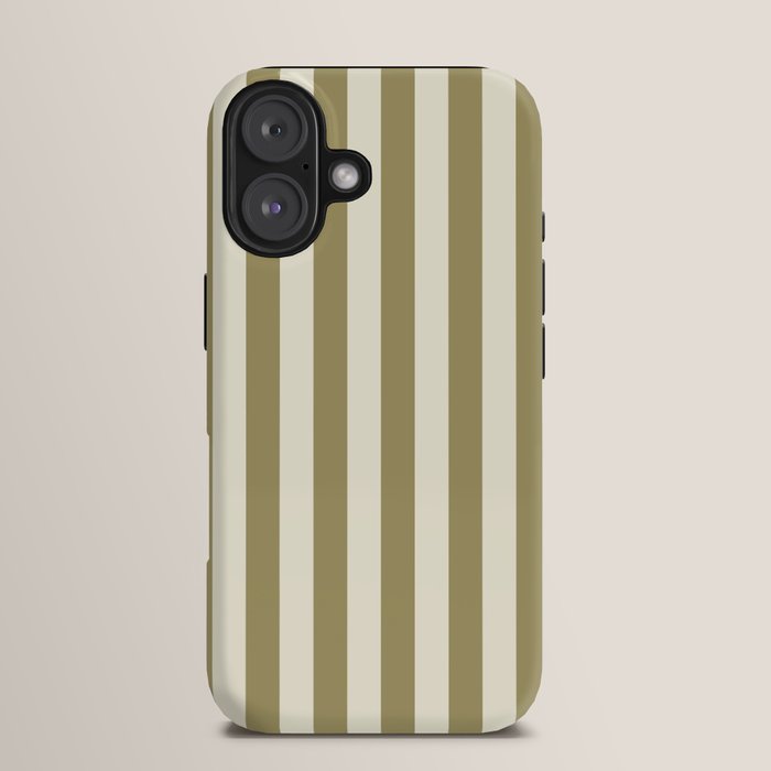 Olive Green Stripes iPhone Case Gallery Image 13