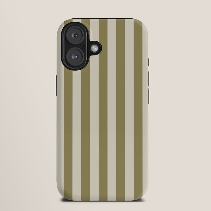 Olive Green Stripes iPhone Case Gallery Image 9