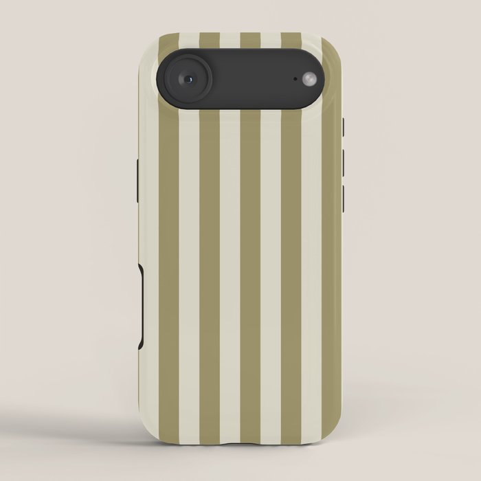 Olive Green Stripes iPhone Case Gallery Image 2
