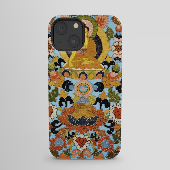 Antique Tibetan Floral Textile Print iPhone Case Gallery Image 29